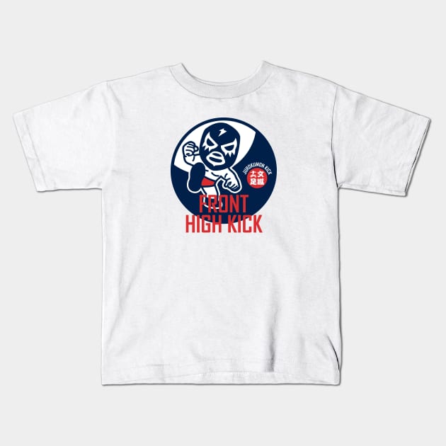 FRONT HIGH KICK Kids T-Shirt by RK58